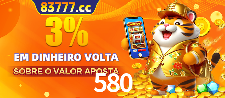 Promoção para baixar e instalar o aplicativo do cassino 580. O banner oferece uma recompensa de R1aR1aR8, com a imagem de uma cobra sobre moedas de ouro.