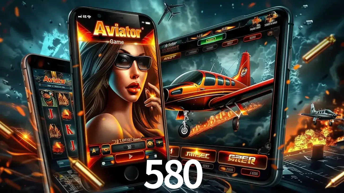 O popular jogo de apostas Aviator exibido em vários celulares e tablets, mostrando a interface emocionante e a ação de voo disponíveis para jogar agora no 580.